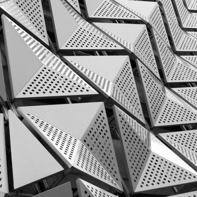 ซื้อ แผ่นแผ่นแผ่นอัลลูมิเนียม 3 มิติ perforated ผลิตและปรับปรุงเพื่อตกแต่งผนัง online manufacture