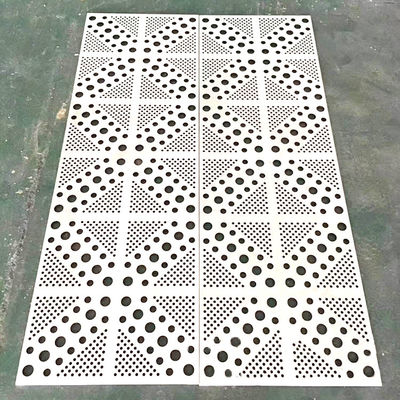 ซื้อ 1.5mm ถึง 5.0mm แผ่นเคลือบอลูมิเนียม perforated สําหรับการตกแต่งหน้าผนังสถาปัตยกรรม online manufacture