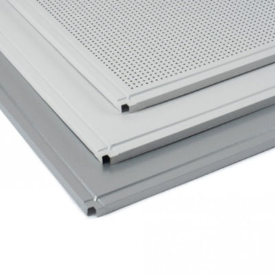 0.5mm 0.6mm 0.7mm 0.8mm 1.0mm แอลูมิเนียมเพดานแผ่น 300x300mm หรือ 600x600mm