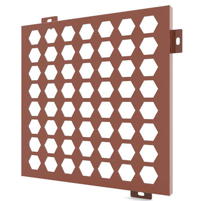 แผ่นคลุมอลูมิเนียมแผ่นโลหะ perforated สําหรับการตกแต่งผนังม่านหรือเพดาน