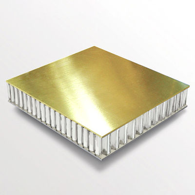 แผ่นผสมผสมทองแดงธรรมชาติหรือทองแดงสีอัลลูมิเนียม honeycomb สําหรับตกแต่งอาคารหรู